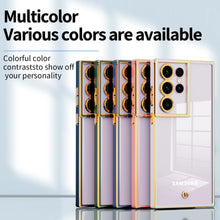 Load image into Gallery viewer, Electroplated Transparent Protective Samsung Case