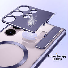 Load image into Gallery viewer, Aromatherapy Metal Magnetic Phone Case With Holder For Samsung Support Magsafe Charging