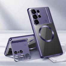 Load image into Gallery viewer, Aromatherapy Metal Magnetic Phone Case With Holder For Samsung Support Magsafe Charging