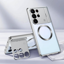 Load image into Gallery viewer, Aromatherapy Metal Magnetic Phone Case With Holder For Samsung Support Magsafe Charging