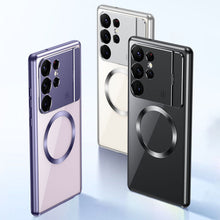 Load image into Gallery viewer, Aromatherapy Metal Magnetic Phone Case With Holder For Samsung Support Magsafe Charging