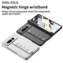 Load image into Gallery viewer, Magnetic Folding All-inclusive Leather Wristband Case With Tempered Film For Google Pixel Fold With Damped Folding Bracket - mycasety2023 Mycasety