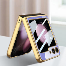 Load image into Gallery viewer, Electroplating Deer Pattern Drop-proof Phone Case For Samsung Galaxy Z Flip5 Flip4 Flip3 - Mycasety Mycasety