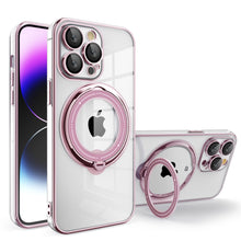 Load image into Gallery viewer, Magnetic Suction Bracket Electroplated Anti-fall Protective iPhone Case