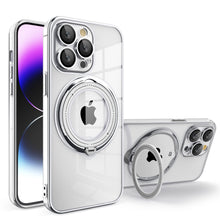 Load image into Gallery viewer, Magnetic Suction Bracket Electroplated Anti-fall Protective iPhone Case