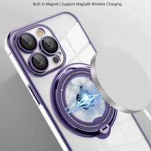 Load image into Gallery viewer, Magnetic Suction Bracket Electroplated Anti-fall Protective iPhone Case