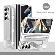 Load image into Gallery viewer, Frosted Electroplating Shockproof Phone Case With Front Screen Protector & Bracket For Galaxy Z Fold6/5/4/3