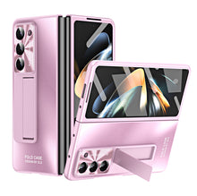 Load image into Gallery viewer, Frosted Electroplating Shockproof Phone Case With Front Screen Protector & Bracket For Galaxy Z Fold6/5/4/3