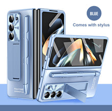 Load image into Gallery viewer, Frosted Electroplating Shockproof Phone Case With Front Screen Protector & Bracket For Galaxy Z Fold6/5/4/3
