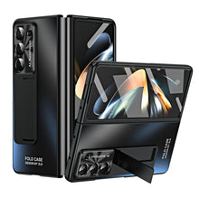 Load image into Gallery viewer, Frosted Electroplating Shockproof Phone Case With Front Screen Protector & Bracket For Galaxy Z Fold6/5/4/3