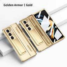Load image into Gallery viewer, Armor Electroplated Anti-fall Protective Phone Case For Samsung Galaxy Z Fold3/4/5 With Back Screen Glass - Mycasety Mycasety