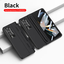 Load image into Gallery viewer, Enhanced Version of Armor Hinge Folding Shell Case For Samsung Galaxy Z Fold3 Fold4 5G With S-Pen Slot & Stylus - Mycasety Mycasety