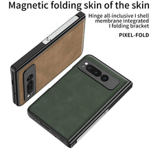 Load image into Gallery viewer, Magnetic Folding Hinge All-inclusive Leather Case With Tempered Film For Google Pixel Fold With Damped folding Bracket - mycasety2023 Mycasety