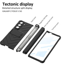 Load image into Gallery viewer, Magnetic Samsung Galaxy Z Fold5 Fold4 Fold3 Case Business Folding Armor Cover With Film & Slide Pen Slot and Kickstand - mycasety2023 Mycasety