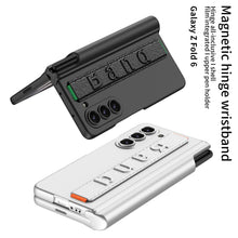 Load image into Gallery viewer, Magnetic Hinge Pen Box Shockproof Phone Case With Screen Protector & Wristband For Galaxy Z Fold6