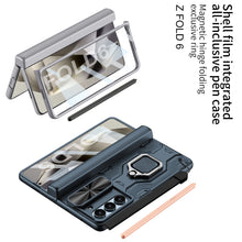 Load image into Gallery viewer, Armor Shockproof Ring Holder Pen Box Phone Case With Screen Protector For Galaxy Z Fold6