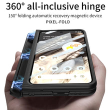 Load image into Gallery viewer, Magnetic Folding All-inclusive Leather Case With Tempered Film For Google Pixel Fold With Damped Folding Bracket & Card Holder - mycasety2023 Mycasety