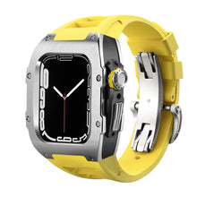 Load image into Gallery viewer, Luxury Metal Case Strap For Apple Watch Series 44/45 mm - Mycasety Mycasety