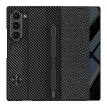 Load image into Gallery viewer, Luxurious Leather Cover Shockproof Phone Case With Screen Protector & Pen Slot For Galaxy Z Fold 6/7