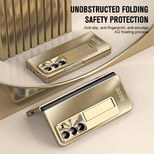 Load image into Gallery viewer, Frosted Electroplating Shockproof Phone Case With Front Screen Protector & Bracket For Galaxy Z Fold6/5/4/3