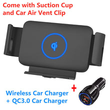 Load image into Gallery viewer, Automatic Clamping Car Wireless Charger for Samsung Galaxy Z Fold 3 2 Note20 S22 S21 S20 iPhone 13 12 11 XS Max Air Vent Mount Phone Holder - Mycasety Mycasety