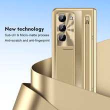 Load image into Gallery viewer, Armor Electroplated Anti-fall Protective Phone Case With Pen Tray Shell and Film For Samsung Galaxy Z Fold5 Fold4 - Mycasety Mycasety