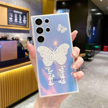 Load image into Gallery viewer, Laser Butterfly Pattern Phone Case For Samsung Galaxy S23 S22 S21 Ultra Plus