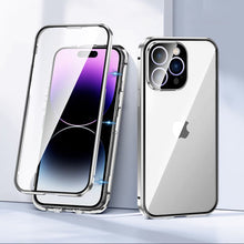 Load image into Gallery viewer, Magnetic Tempered Glass Double-sided Anti-peep Phone Case For iPhone