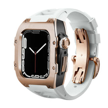 Load image into Gallery viewer, Luxury Metal Case Strap For Apple Watch Series 44/45 mm - Mycasety Mycasety