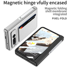 Load image into Gallery viewer, Magnetic Folding All-inclusive Leather Case With Tempered Film For Google Pixel Fold With Damped Folding Bracket & Card Holder - mycasety2023 Mycasety