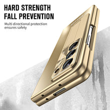 Load image into Gallery viewer, Frosted Electroplating Shockproof Phone Case With Front Screen Protector & Bracket For Galaxy Z Fold6/5/4/3