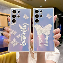 Load image into Gallery viewer, Laser Butterfly Pattern Phone Case For Samsung Galaxy S23 S22 S21 Ultra Plus