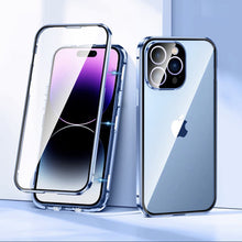 Load image into Gallery viewer, Magnetic Tempered Glass Double-sided Anti-peep Phone Case For iPhone