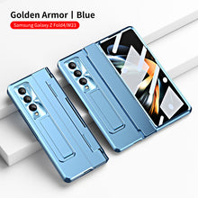 Load image into Gallery viewer, Armor Hinge Folding Magnetic Bracket Shell Case For Samsung Galaxy Z Fold3 Fold4 5G With S-Pen Slot & Stylus - Mycasety Mycasety