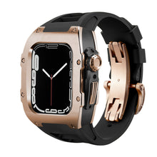 Load image into Gallery viewer, Luxury Metal Case Strap For Apple Watch Series 44/45 mm - Mycasety Mycasety
