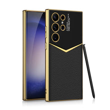 Load image into Gallery viewer, Electroplated Leather Phone Case For Samsung Galaxy S24 S23 Ultra Plus - Mycasety Mycasety