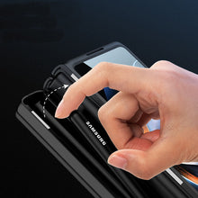 Load image into Gallery viewer, Full Protect Magnetic Hinge Case For Galaxy Z Fold4 5G With Made-in S Pen Slot & Tempered Film Stand - Mycasety Mycasety