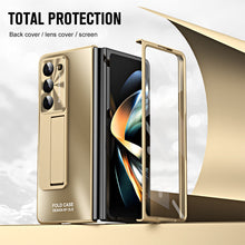 Load image into Gallery viewer, Frosted Electroplating Shockproof Phone Case With Front Screen Protector & Bracket For Galaxy Z Fold6/5/4/3