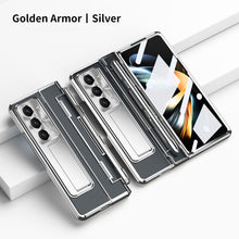 Load image into Gallery viewer, Armor Electroplated Anti-fall Protective Phone Case For Samsung Galaxy Z Fold3/4/5 With Back Screen Glass - Mycasety Mycasety