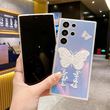 Load image into Gallery viewer, Laser Butterfly Pattern Phone Case For Samsung Galaxy S23 S22 S21 Ultra Plus