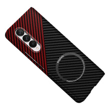 Load image into Gallery viewer, Samsung Galaxy Z Fold Series | Magnetic Carbon Fiber Phone Case - Mycasety Mycasety