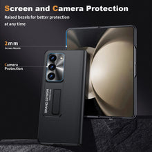 Load image into Gallery viewer, Magnetic Holder Protective Leather Phone Case With Front Protection Film For Galaxy Z Fold5 Fold4 Fold3