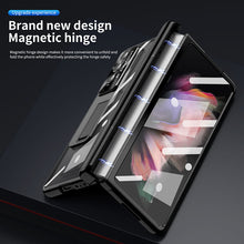 Load image into Gallery viewer, Luxury Magnetic Hinge Transparent Case For Samsung Galaxy Z Fold4 Fold3 5G - Mycasety Mycasety