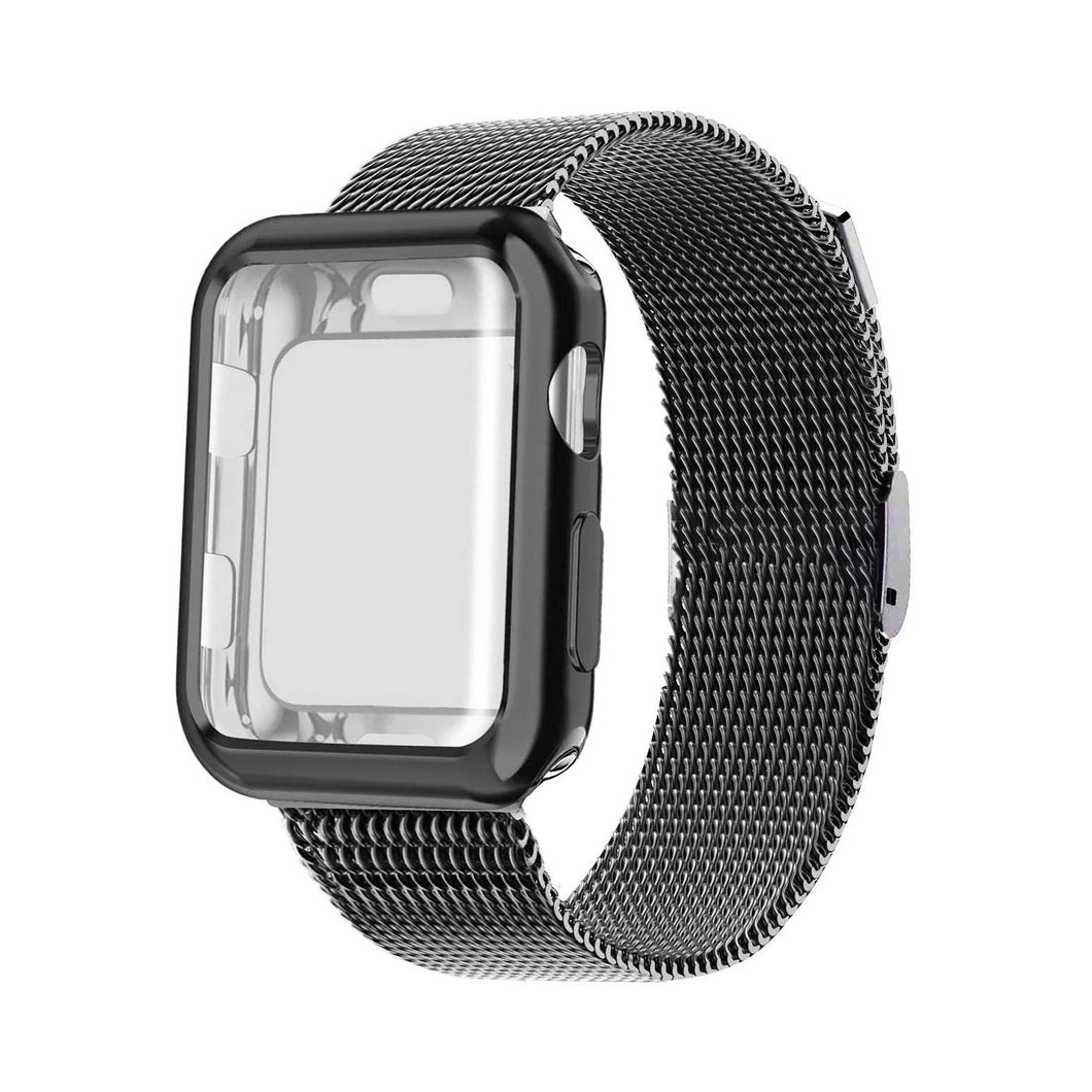 Luxury Metal Case Strap For Apple Watch Series 38/40/41/42/44/45 mm