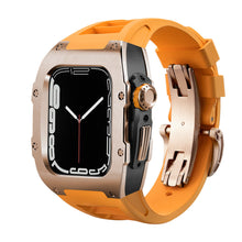 Load image into Gallery viewer, Luxury Metal Case Strap For Apple Watch Series 44/45 mm - Mycasety Mycasety
