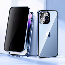 Load image into Gallery viewer, Magnetic Tempered Glass Double-sided Anti-peep Phone Case For iPhone