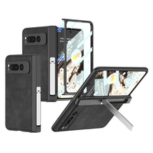 Load image into Gallery viewer, Magnetic Folding Hinge All-inclusive Leather Case With Tempered Film For Google Pixel Fold With Damped folding Bracket - mycasety2023 Mycasety