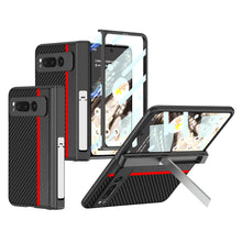Load image into Gallery viewer, Magnetic All-inclusive Leather Case With Tempered Film For Google Pixel Fold With Invisible Bracket - mycasety2023 Mycasety
