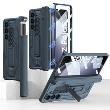 Load image into Gallery viewer, Armor All-included Magnetic Hinge Slide Pen Case Holder Phone Case With Back Screen Protector For Samsung Galaxy Z Fold3 Fold4 Fold5 - Mycasety Mycasety