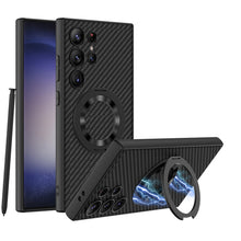 Load image into Gallery viewer, Leather Magnetic Bracket Protective Phone Case For Samsung Galaxy S24 S23 Ultra Plus